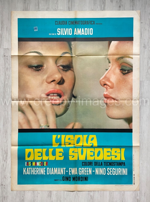 L‘isola delle svedesi / Twisted Girls / No Man‘s Island - Italienisches Due-Fogli (2F)